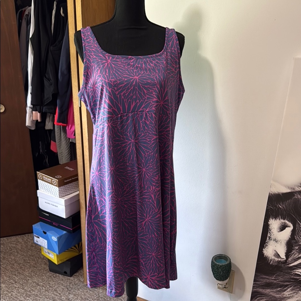 Columbia Purple Sleeveless Scoop Neck Sundress
